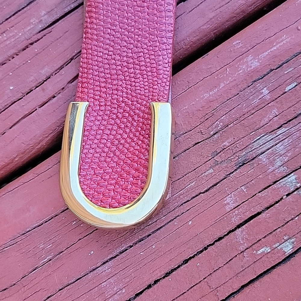 Cipriani Lizard Red Women's Belt View 2